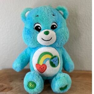 Care Bears I Care Bear 9‎ inch Blue Green Ombre Plush Basic Fun 2023 23723JR